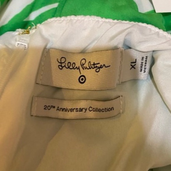 Lily Pulitzer Jumpsuit Green Floral Fully Lined w/Adjustable Straps Size XL NWT - Picture 6 of 9